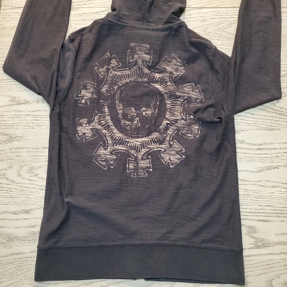 Guess Jeans Distressed Zip Up Medium - Picture 8 of 8